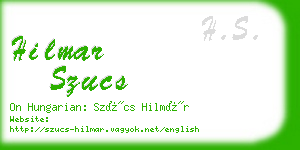 hilmar szucs business card